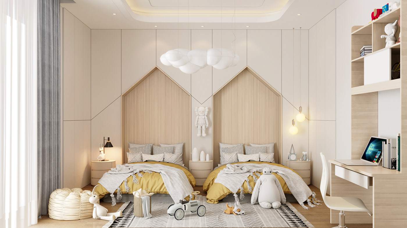 Thiết kế phòng ngủ cho bé trai