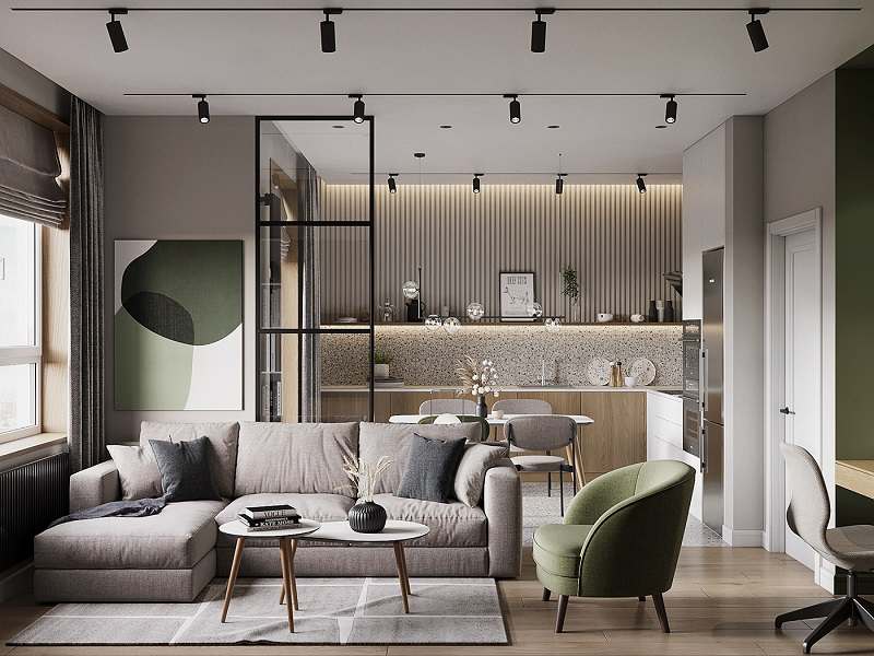 Thiết kế căn hộ chung cư 70m2 2 phòng ngủ – anh Thái – Thiết kế cửa hàng, thiết  kế nội thất shop chuyên nghiệp