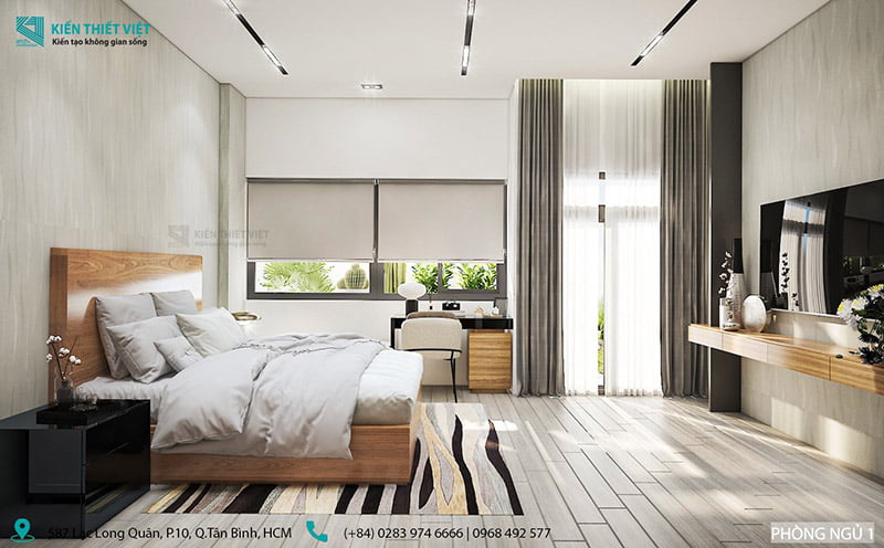 Thiết kế phòng ngủ nhà anh Long