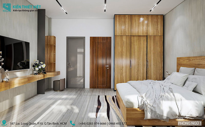 Thiết kế phòng ngủ nhà anh Long