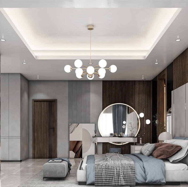 mẫu thiết kế phòng ngủ master căn hộ sky 89