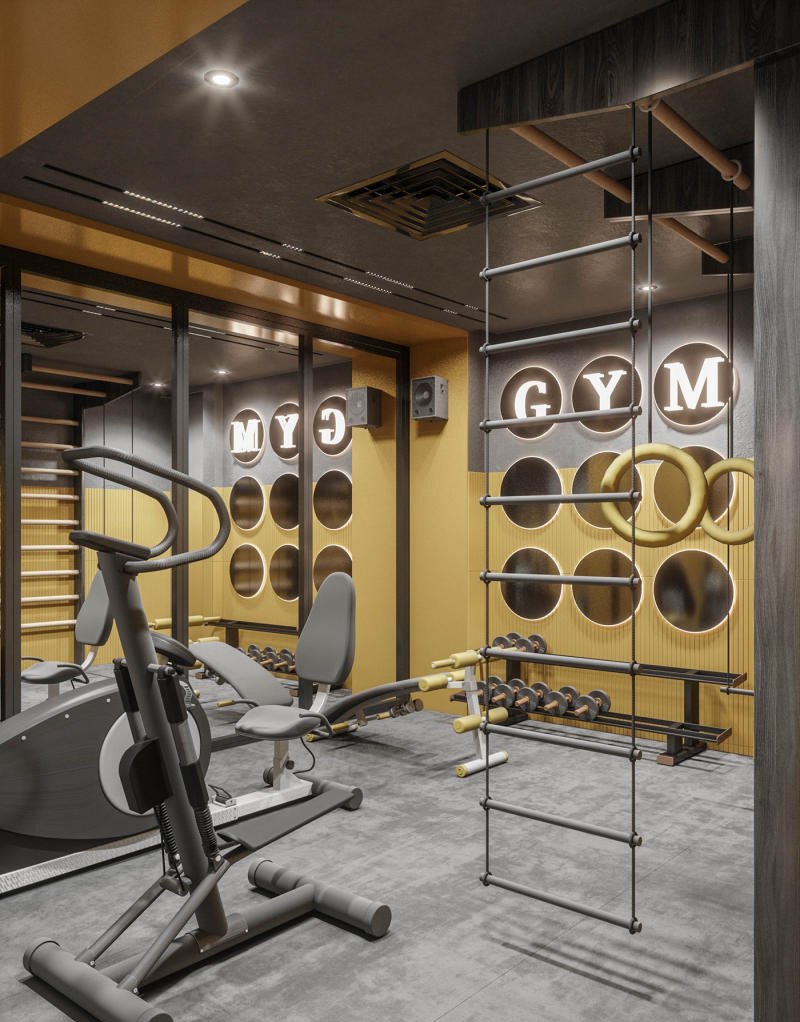 thiết kế nội thất phòng tập gym