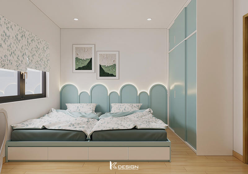 Mẫu thiết kế phòng ngủ nhỏ 2 giường cho bé trai