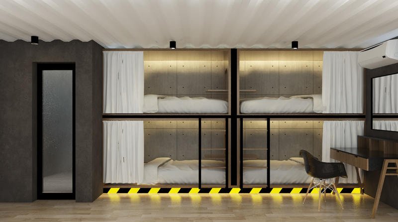 mẫu thiết kế phòng ngủ giường tầng