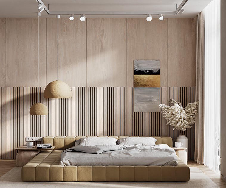 mẫu thiết kế phòng ngủ không giường