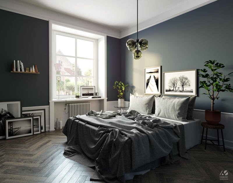mẫu thiết kế phòng ngủ phong cách scandinavian