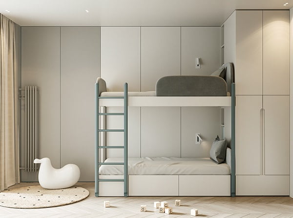 mẫu thiết kế nội thất phòng ngủ cho bé căn hộ saigon asiana quận 6