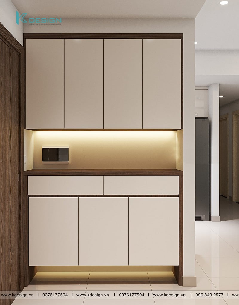 thiết kế nội thất phòng khách nhà chị ý