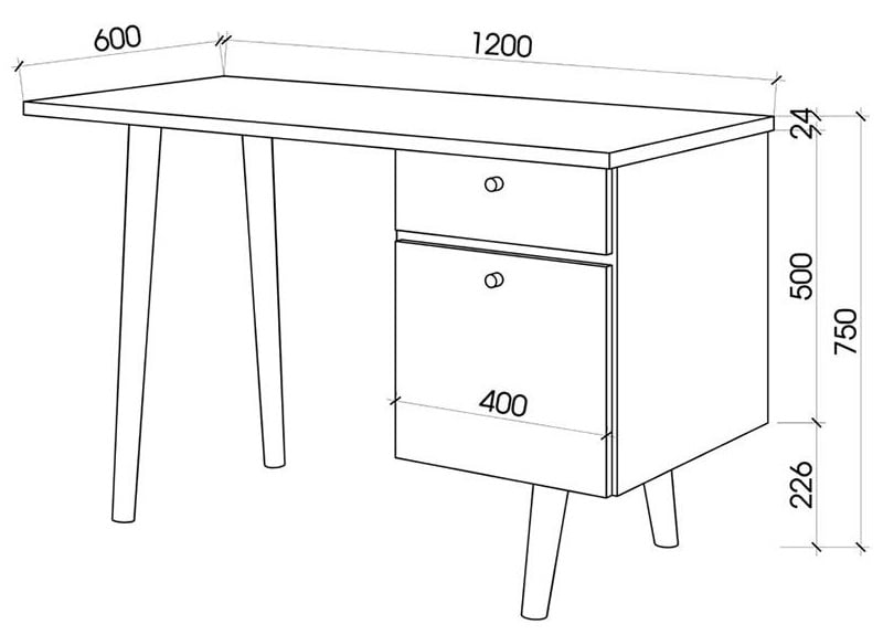 mẫu thiết kế bàn làm việc