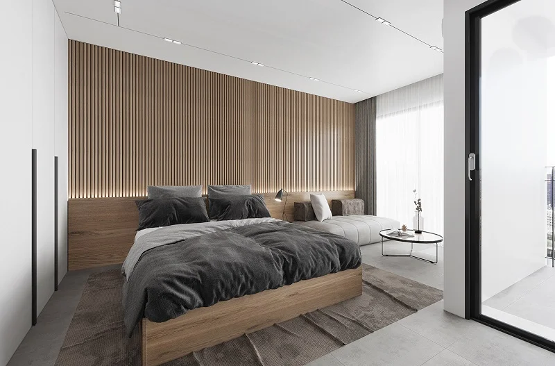 35 Mẫu thiết kế phòng khách liền phòng ngủ đẹp tiện nghi nhất 2022