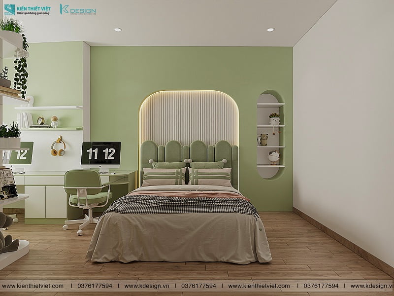 thiết kế nội thất phòng ngủ kid nhà anh quốc