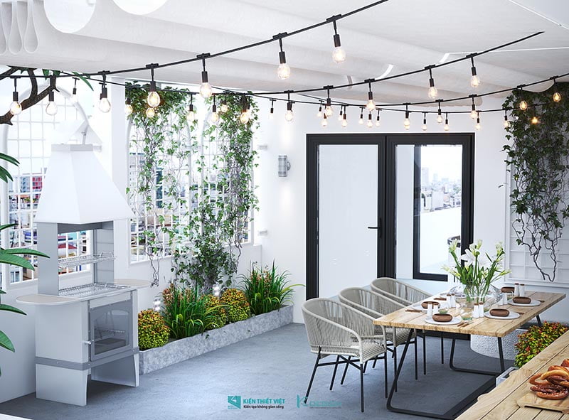 Thiết kế nhà phố thoáng đãng ngập tràn cây xanh