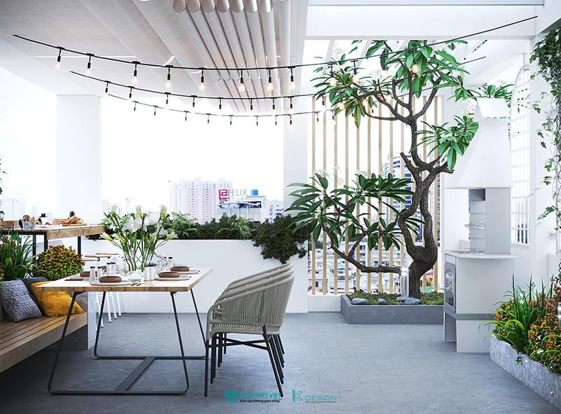 Thiết kế nhà phố thoáng đãng ngập tràn cây xanh