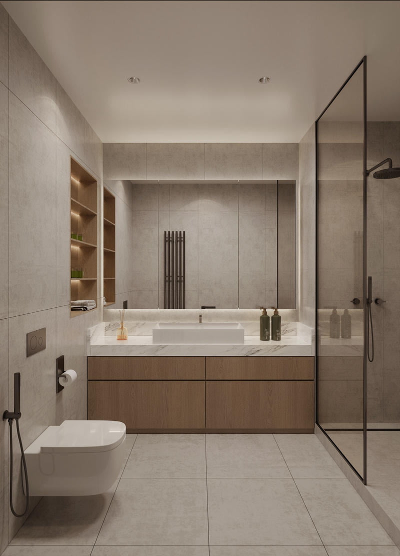 Thi công nội thất Vinhomes Golden River phòng wc