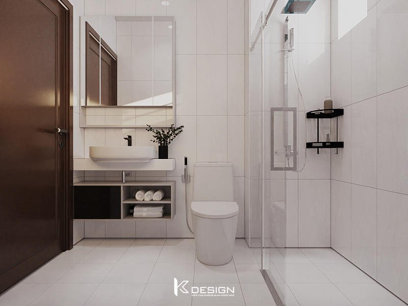 Thiết kế nội thất nhà vệ sinh chung cư Topaz