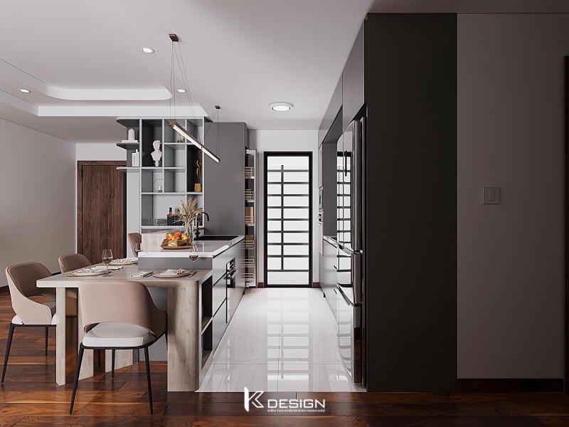 Thiết kế nội thất căn hộ Akari City 3 phòng ngủ