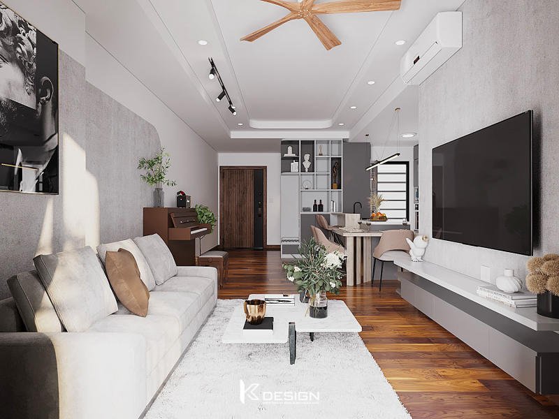 Thiết kế nội thất căn hộ Akari City 3 phòng ngủ