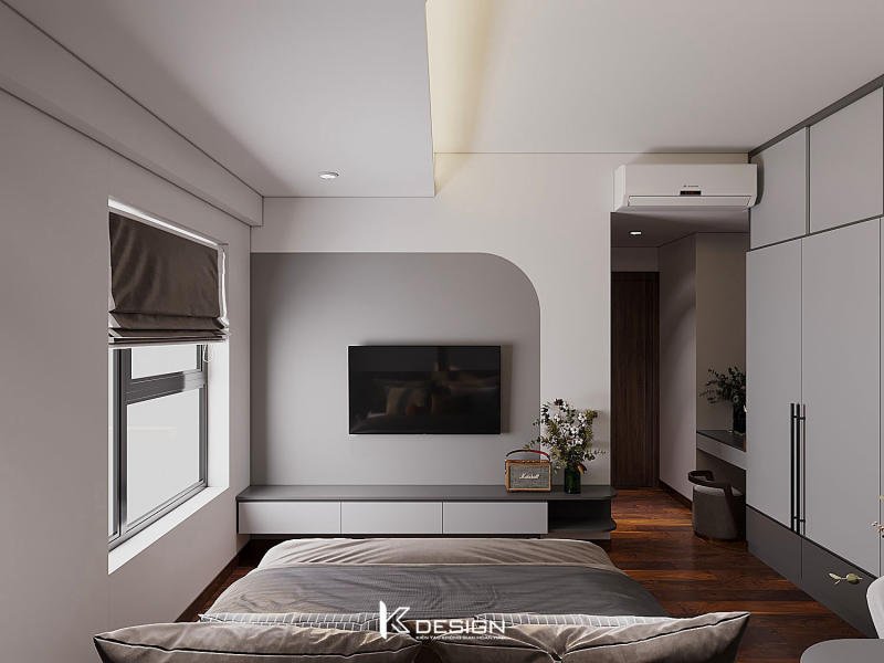 Thiết kế phòng ngủ master căn hộ Akari City 3 phòng ngủ