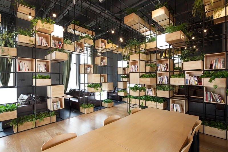 Thiết kế văn phòng nhỏ tràn ngập không gian xanh