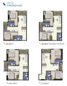 Thiết kế nội thất căn hộ Riverside Complex Quận 7 - KDesign
