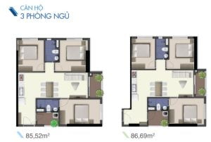 Thiết kế nội thất căn hộ Riverside Complex Quận 7 - KDesign