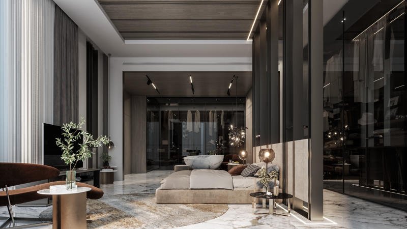 thiết kế nội thất penthouse sang trọng