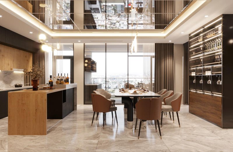 thiết kế nội thất penthouse