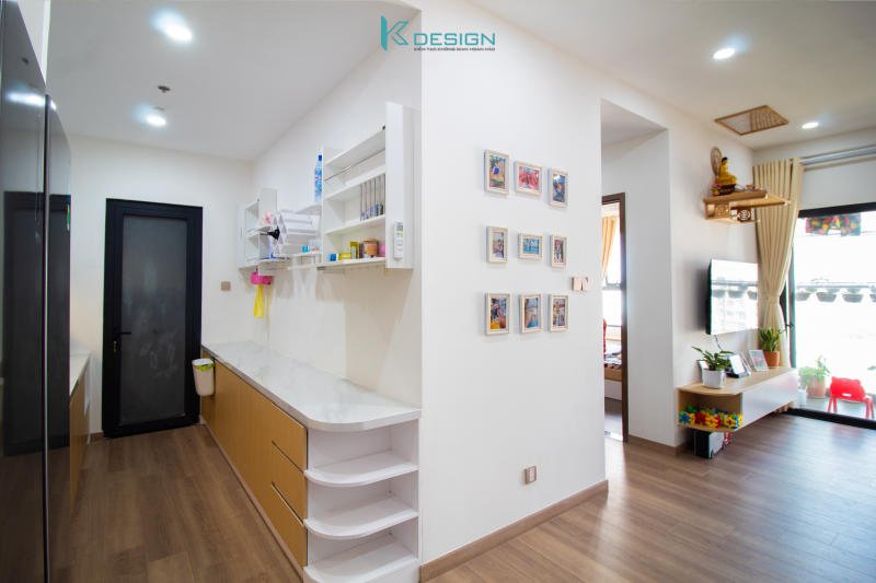 Nội thất căn hộ 2 phòng ngủ cii tower anh Sơn phòng bếp