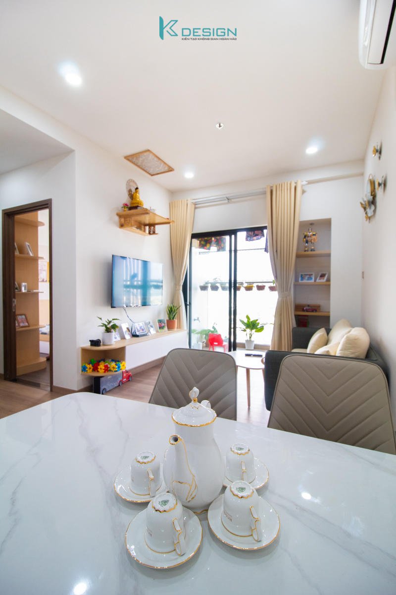 Nội thất căn hộ 2 phòng ngủ cii tower anh Sơn phòng bếp