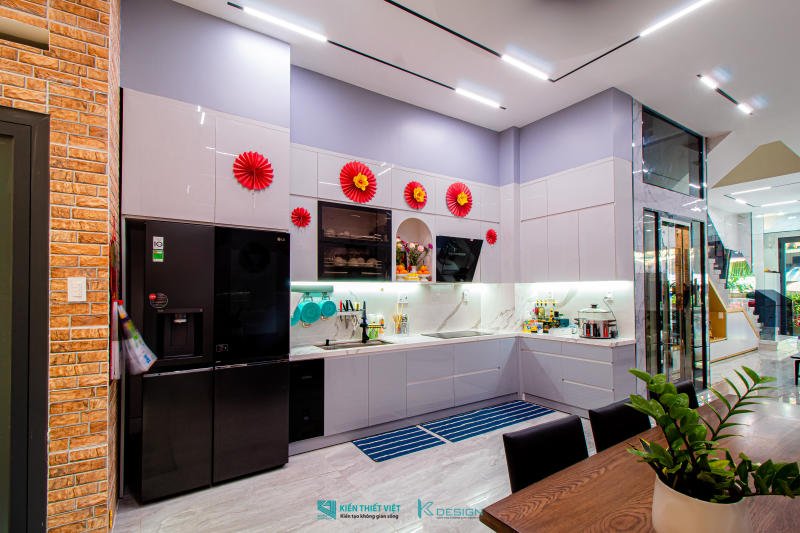 Bàn giao công trình nội thất nhà phố hiện đại anh Hoàng Tân Phú