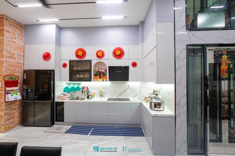 Bàn giao công trình nội thất nhà phố hiện đại anh Hoàng Tân Phú