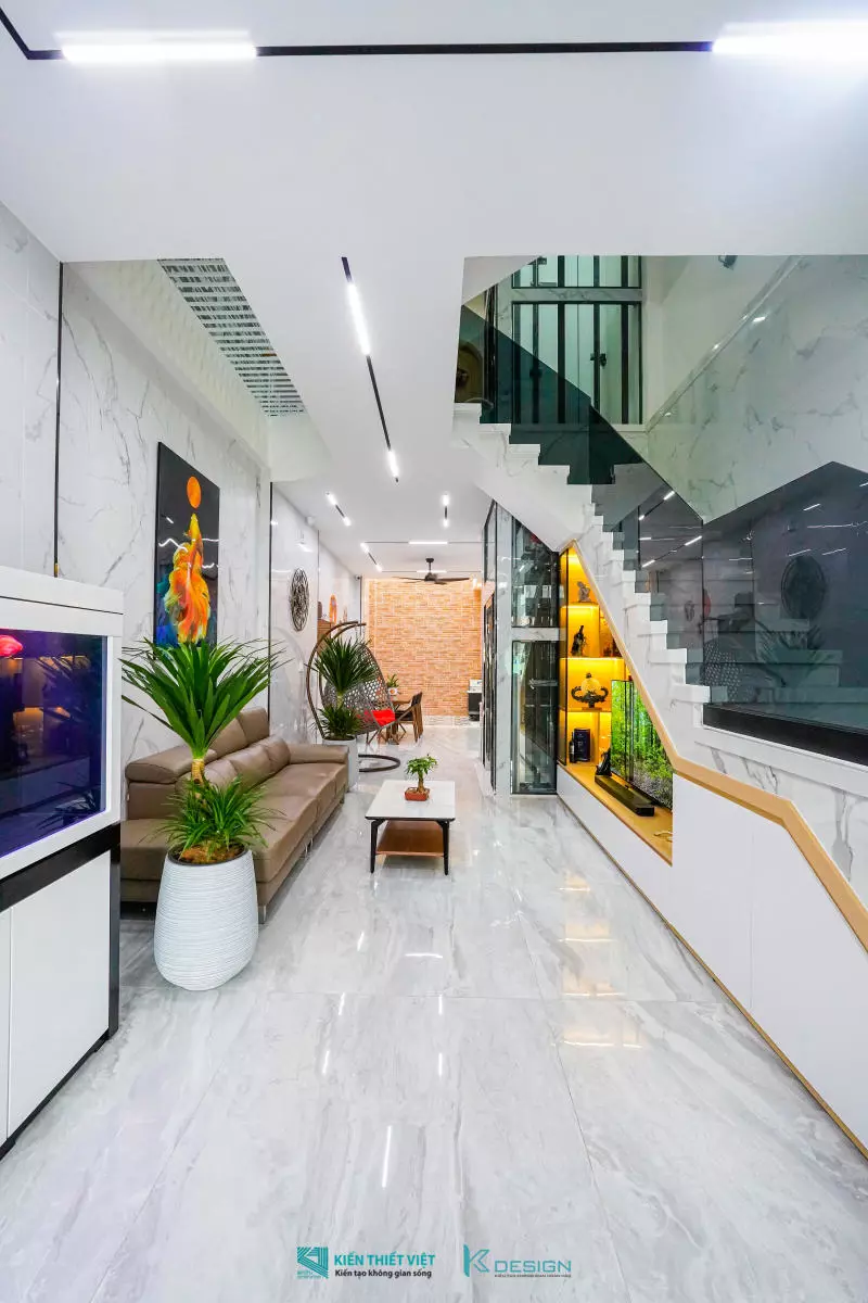 Bàn giao công trình nội thất nhà phố hiện đại anh Hoàng Tân Phú
