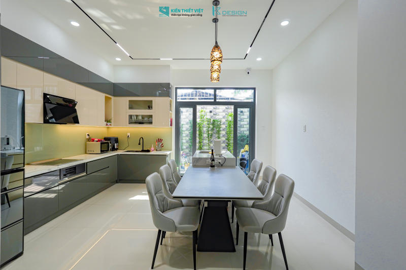 Thiết kế nội thất phòng khách nhà phố anh An quận Bình Tân