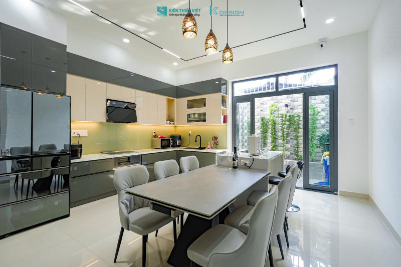 Thiết kế nội thất phòng khách nhà phố anh An quận Bình Tân