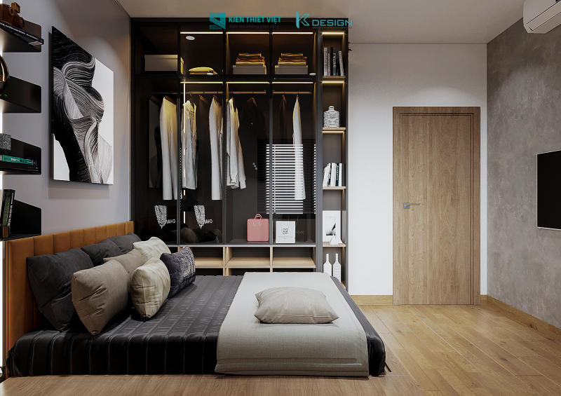 Thiết kế nội thất phong ngủ 3 nhà phố anh Tài quận 12