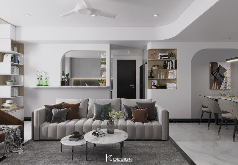 Thiết kế nội thất căn hộ Sunrise city quận 7 anh Đức