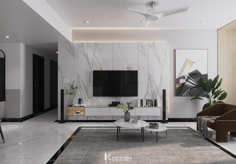 Thiết kế nội thất căn hộ Sunrise city quận 7 anh Đức