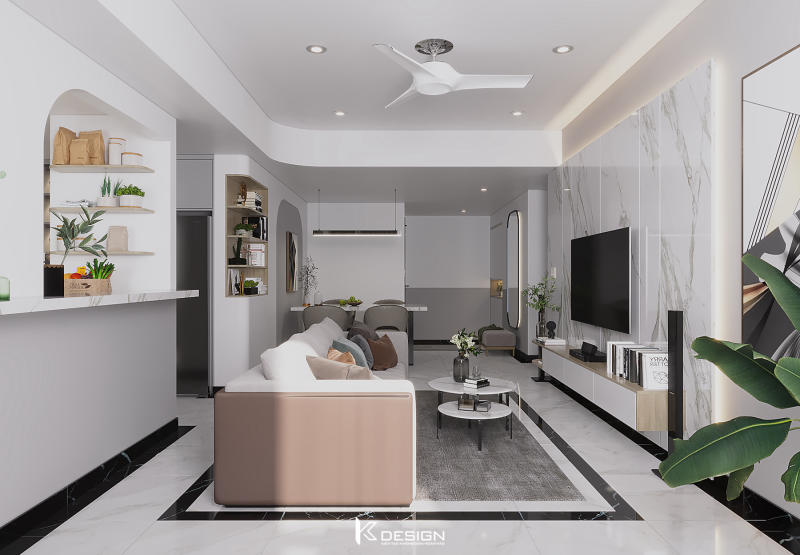 Thiết kế nội thất căn hộ Sunrise city quận 7 anh Đức