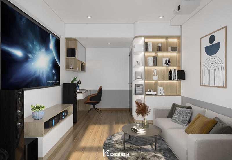 Thiết kế nội thất căn hộ Sunrise city quận 7 anh Đức