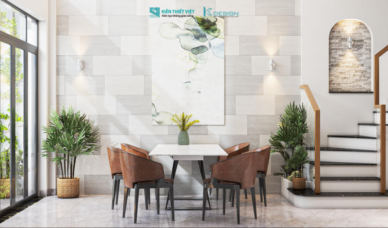 Thiết kế nội thất phòng bếp nhà phố anh Đức quận 10