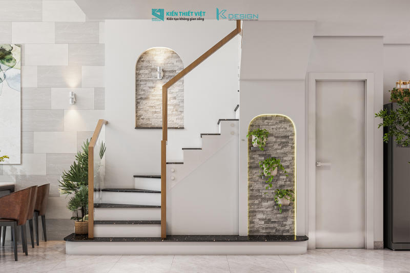 Thiết kế nội thất phòng bếp nhà phố anh Đức quận 10