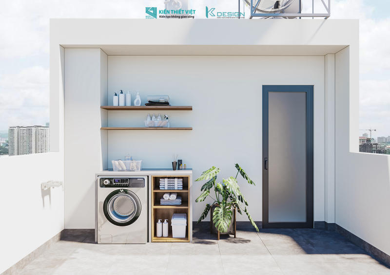 Thiết kế sân thượng nhà phố anh Tài quận 12