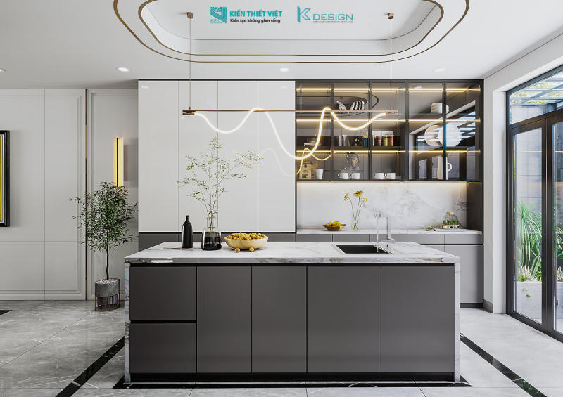 Thiết kế nội thất nhà phố hiện đại chị Thùy quận 11