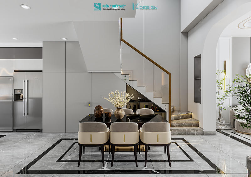 Thiết kế nội thất nhà phố hiện đại chị Thùy quận 11