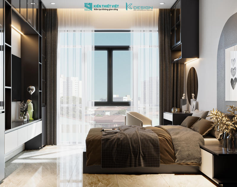 Thiết kế nội thất nhà phố hiện đại chị Thùy quận 11