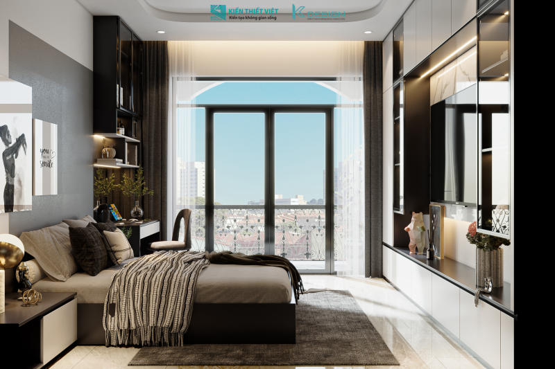 Thiết kế nội thất nhà phố hiện đại chị Thùy quận 11