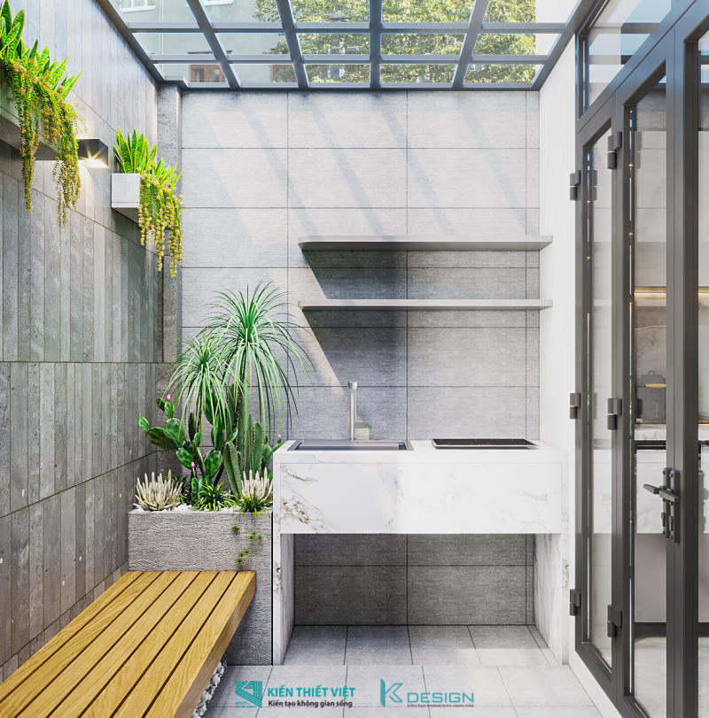 Thiết kế nội thất nhà phố hiện đại chị Thùy quận 11