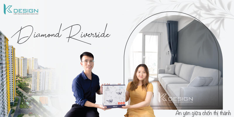 Nội thất căn hộ 2 phòng ngủ tại Diamond Riverside quận 8