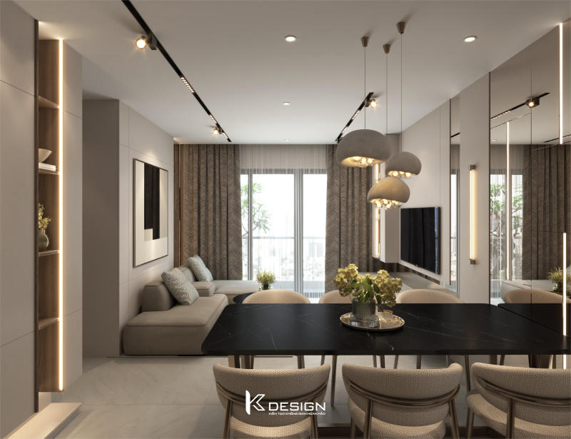 Thiết kế căn hộ hiện đại Modern Neutral