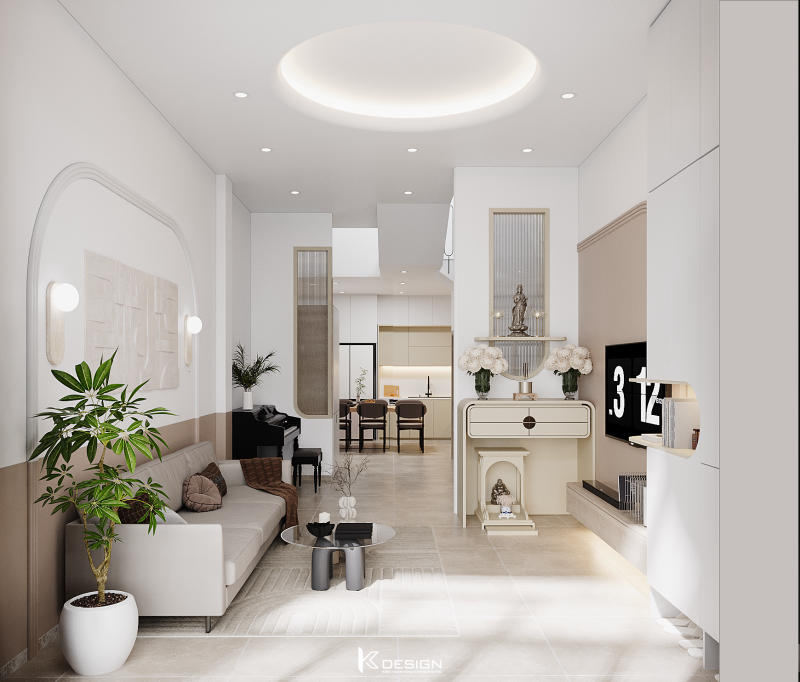 Thiết kế nội thất nhà anh Long phú nhuận